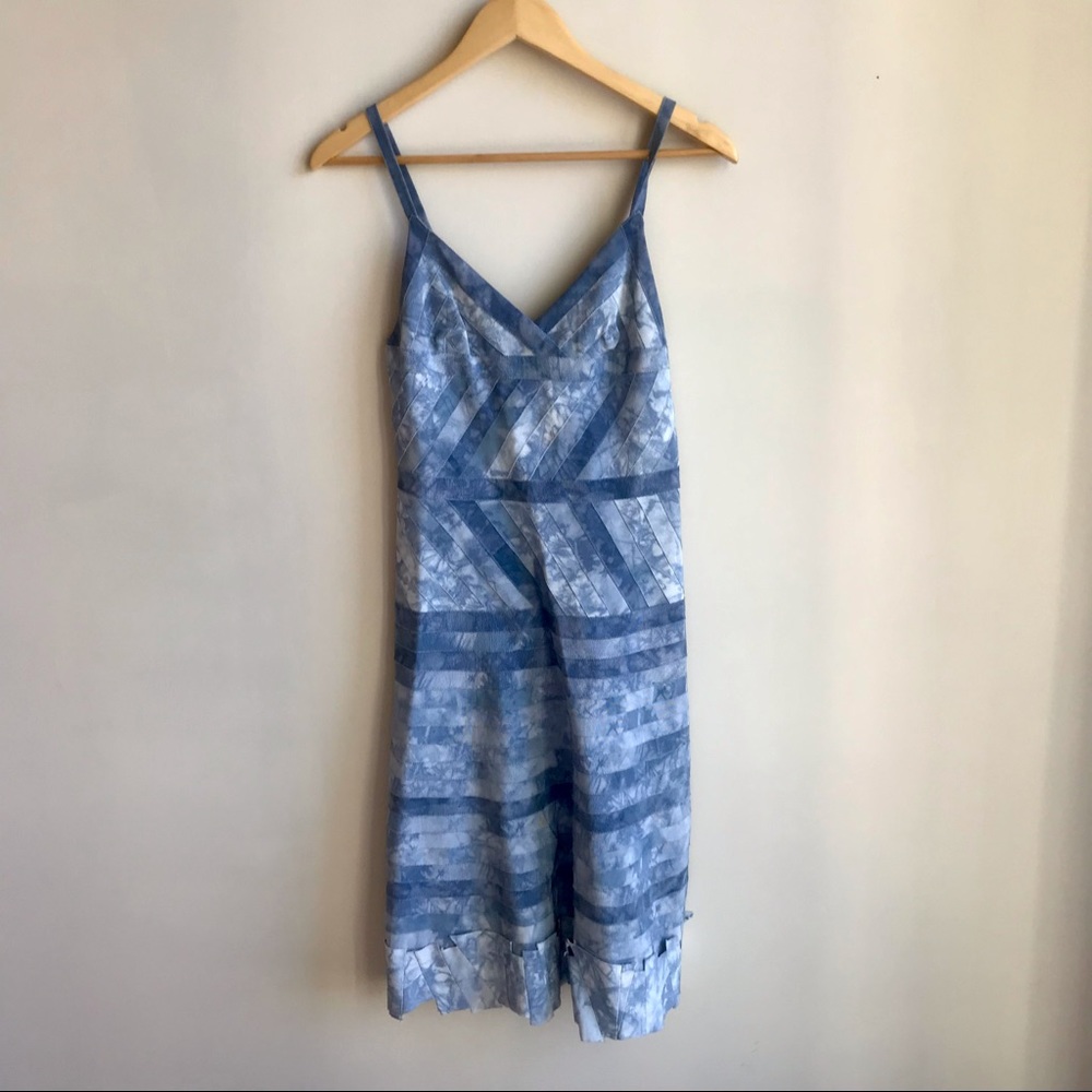 Prada blue cotton slip bandage summer dress xs